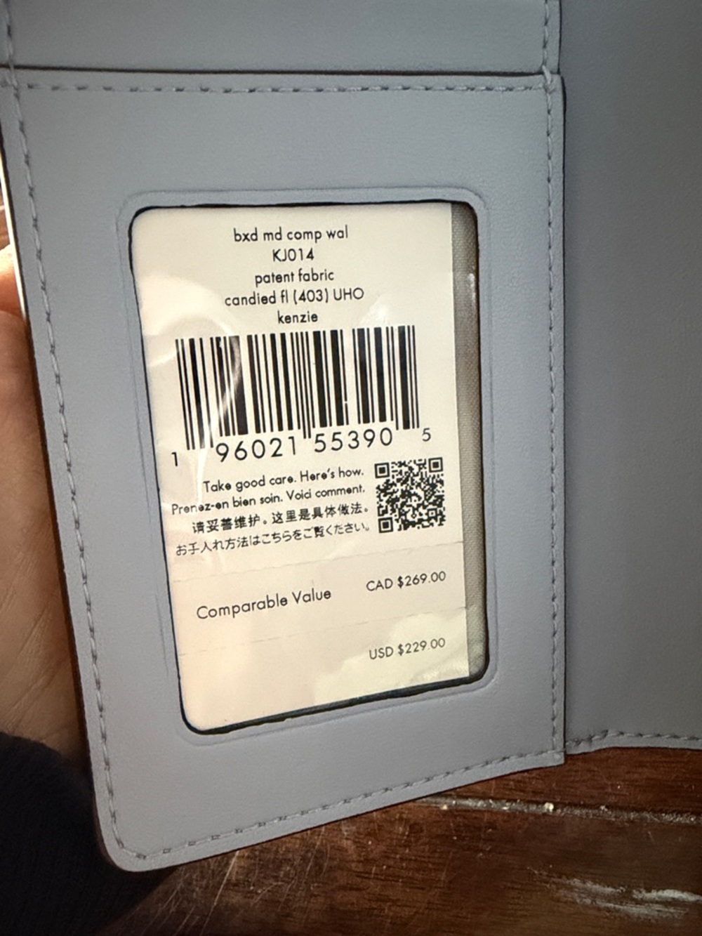 NWT Kate Spade Metallic Lavender Wallet - Picture 2 of 9